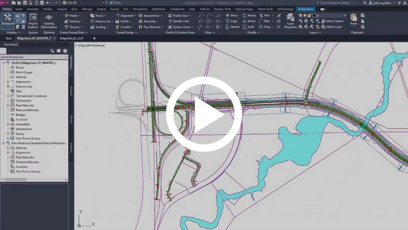 Video: Demostración técnica de la colaboración en Civil 3D con BIM Collaborate Pro